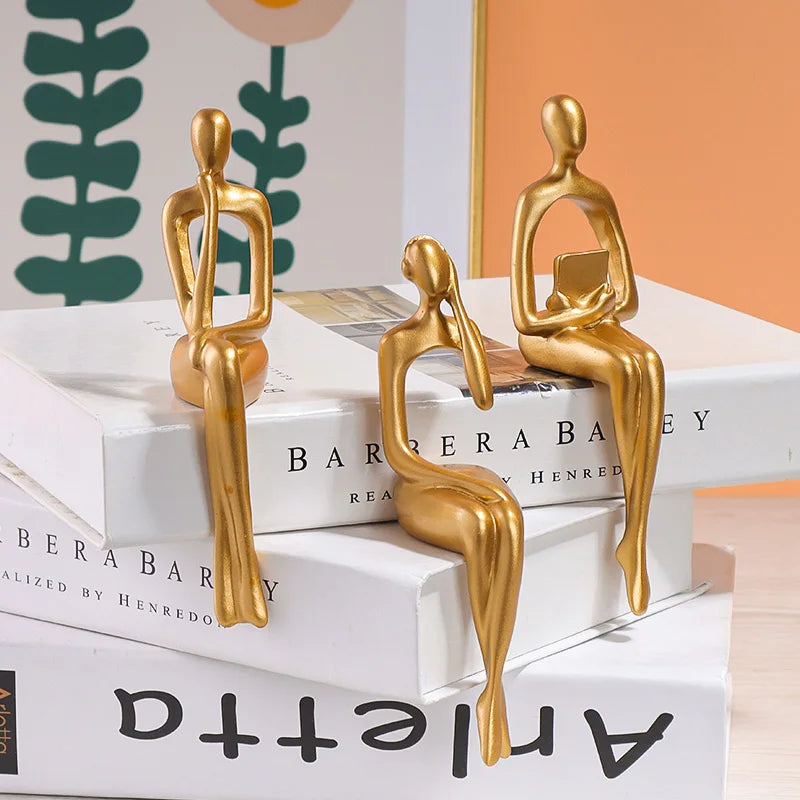 Set de 3 figuras artísticas para escritorio