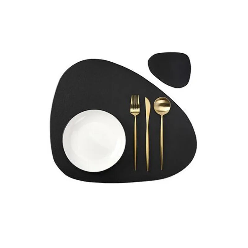 Set de Individuales y Posavasos Impermeables PU