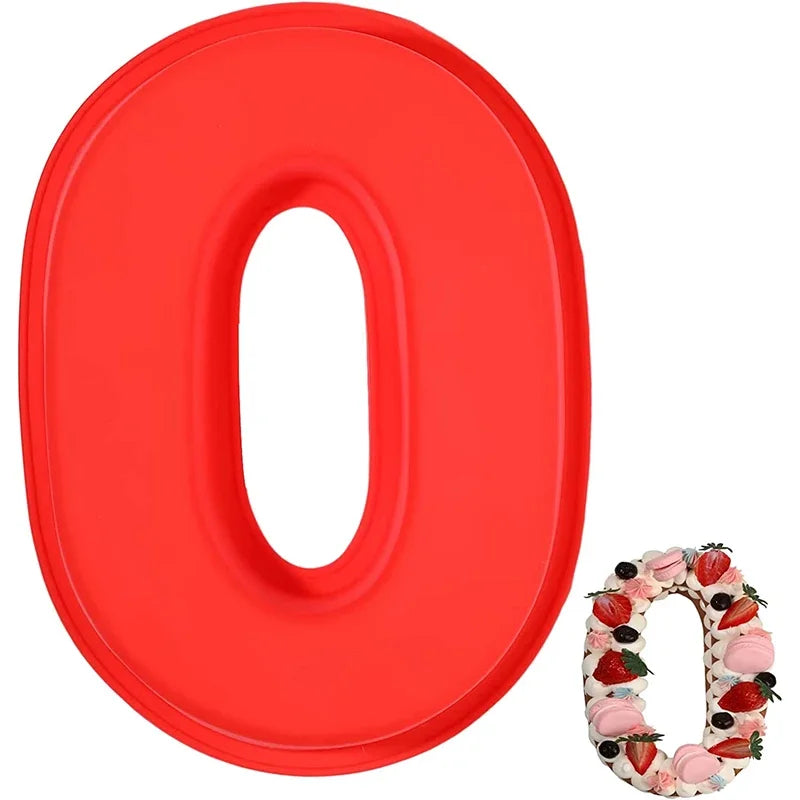 Molde de Silicona Número para Tortas 10”