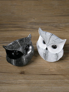 Escultura Búho de resina para decoración