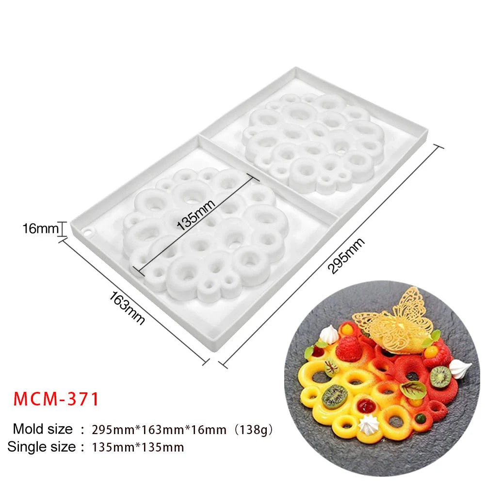 Molde de Silicona Geométrico para Mousse y Chocolate
