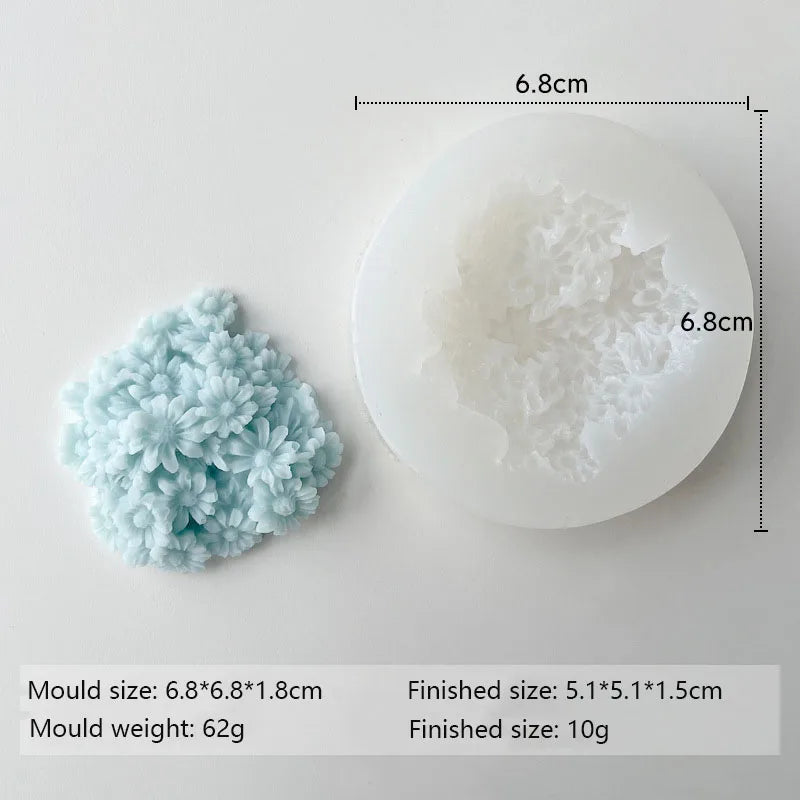 Molde de Silicona 3D para Velas y Jabones