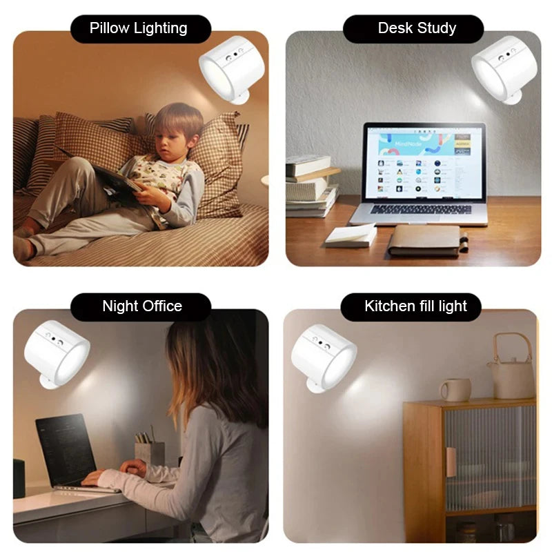 Aplique LED magnético rotativo