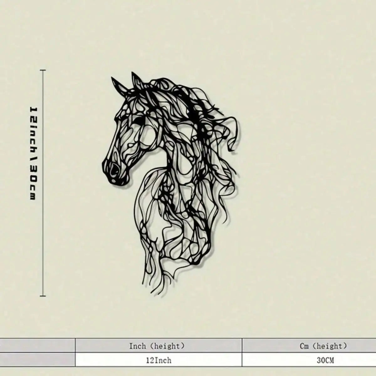 Metal Art Horse Wall Decor, Weather-Resistant Iron Wall Art for Garden, Patio, Indoor, Christmas Gift, Modern Home Decor