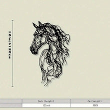 Metal Art Horse Wall Decor, Weather-Resistant Iron Wall Art for Garden, Patio, Indoor, Christmas Gift, Modern Home Decor