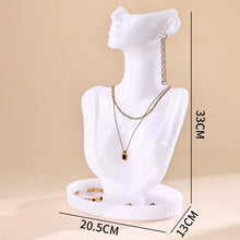 Busto expositor de joyas para collares y accesorios