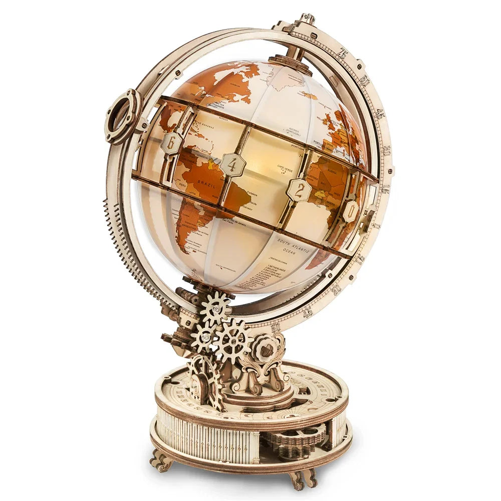 Lámpara Globo 3D de madera para decoración