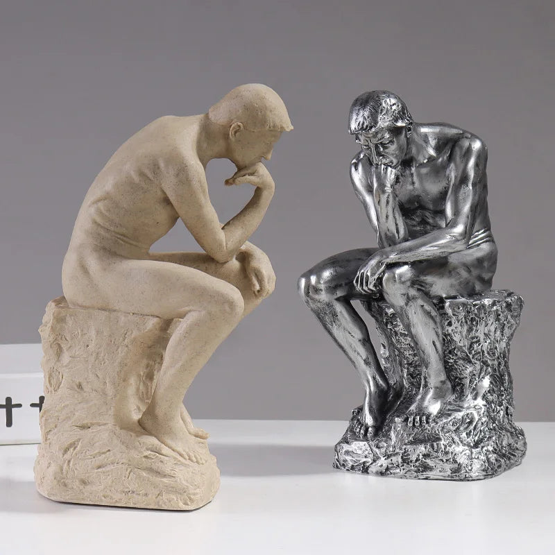 Escultura pensador europeo de resina - BL525