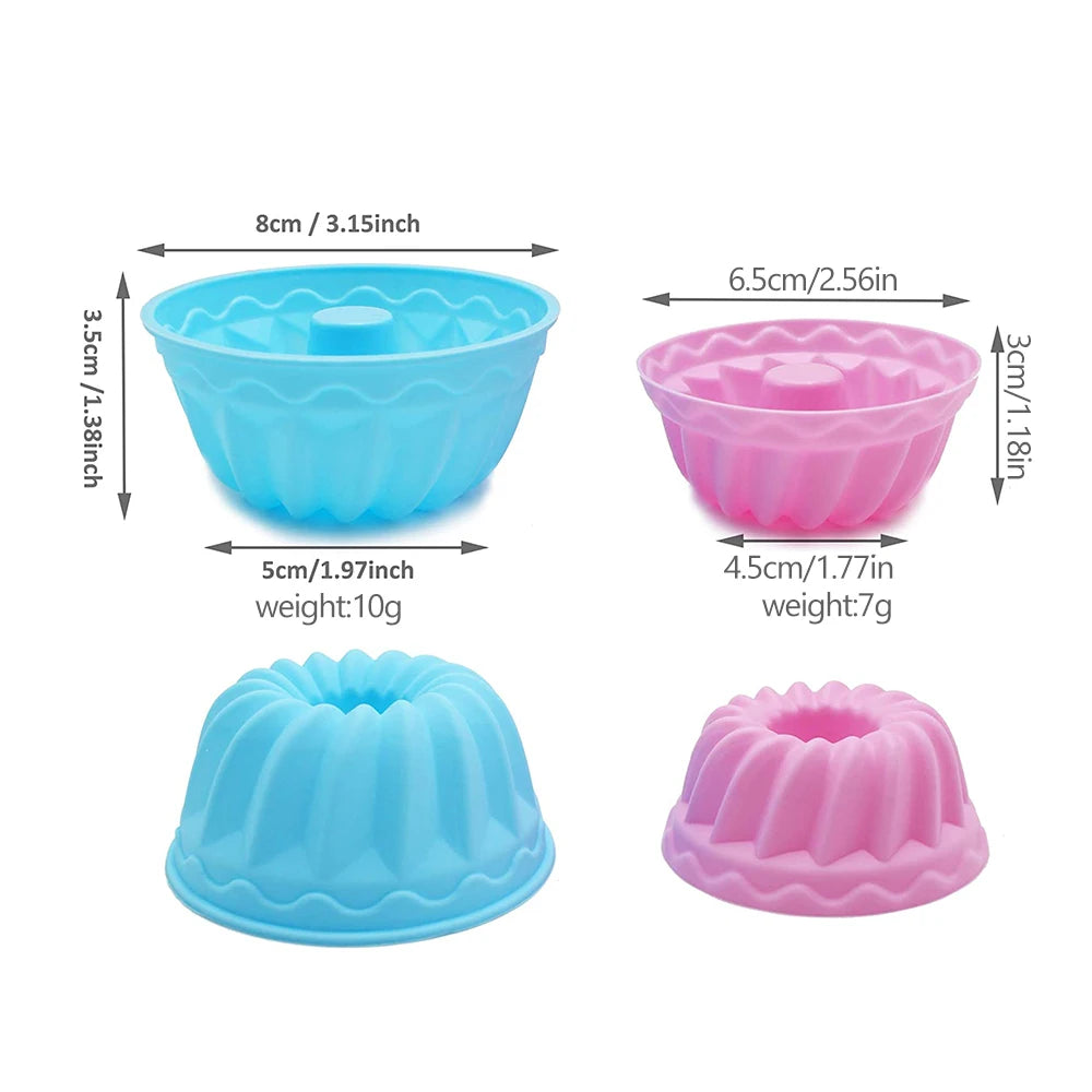 Set de 12 Moldes de Silicona para Muffins