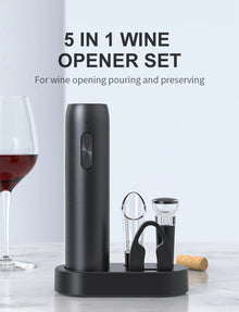 Abridor eléctrico de vino premium